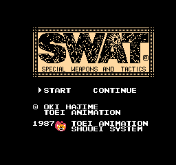 SWAT - Special Weapons and Tactics (Japan) Title Screen